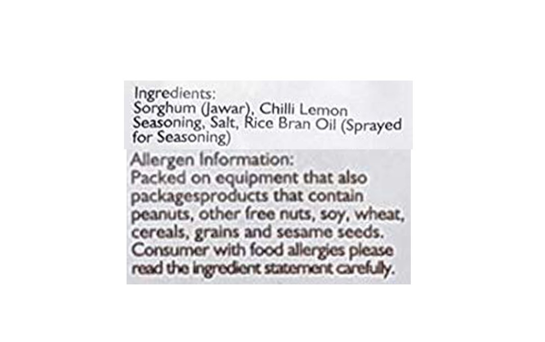 Smackys Roasted Jowar Jor (Sorghum)    Pack  127 grams